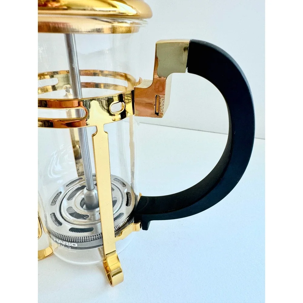 Hario TH-2 Gold French Press Coffee Maker 2 Cup Made in Japan‎ Glass